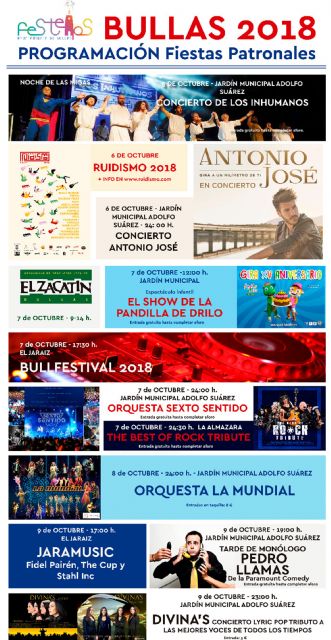 Bullas celebra durante los próximos cinco días sus Fiestas Patronales 2018 - 5, Foto 5