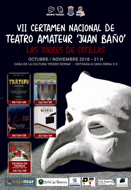 La compañía madrileña Expresando abrirá con el Tartufo de Moliere el VII Certamen Nacional de Teatro Amateur Juan Baño - 1, Foto 1