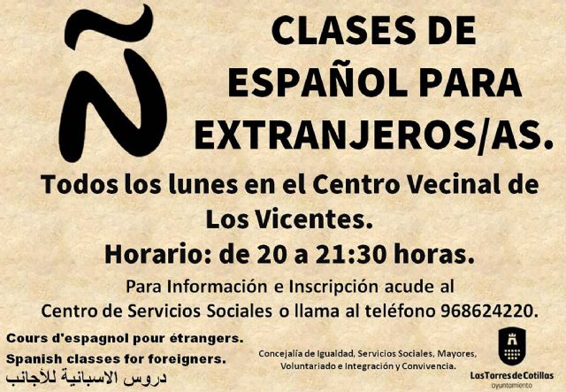 El centro vecinal de Los Vicentes acogerá clases de español gratuitas para personas extranjeras - 1, Foto 1
