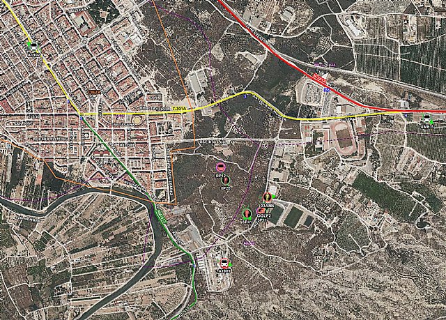 Incendio de vegetación junto al casco urbano de Cieza - 3, Foto 3