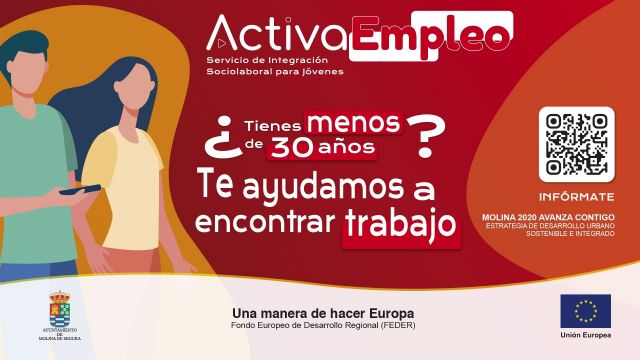 El Ayuntamiento de Molina de Segura pone en marcha ACTIVAEMPLEO, un Servicio de Integración, Orientación y Dinamización Sociolaboral para Jóvenes en barrios desfavorecidos de Molina de Segura - 1, Foto 1