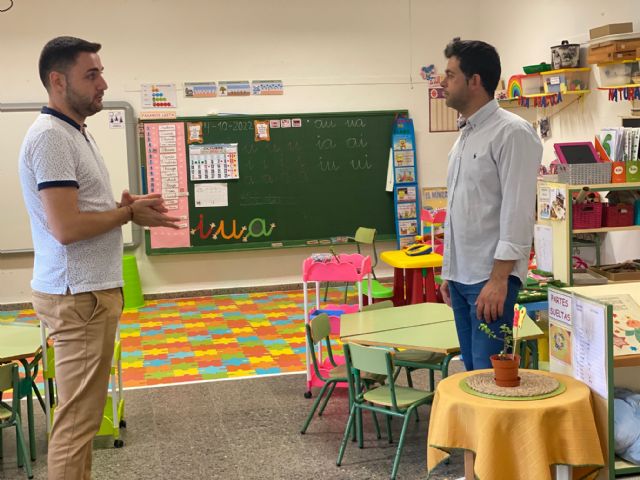El concejal de Educación visita el colegio de Dolores - 3, Foto 3