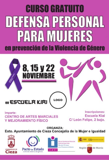 El Ayuntamiento de Cieza imparte un curso gratuito de defensa personal para mujeres - 1, Foto 1