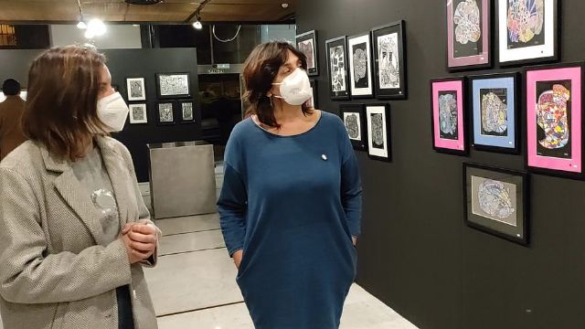 Inauguración de la exposición colectiva de artistas con síndrome de Down de la Asociación Assido en el Colegio de Arquitectos - 1, Foto 1