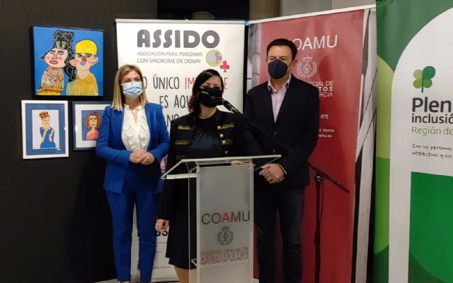 Inauguración de la exposición colectiva de artistas con síndrome de Down de la Asociación Assido en el Colegio de Arquitectos - 2, Foto 2