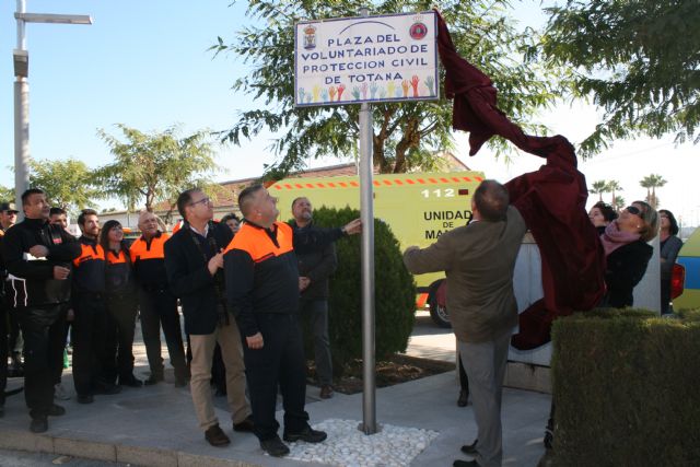 Los voluntarios de Protección Civil de Totana cuentan con una plaza en reconocimiento a la labor altruista que vienen realizando en este municipio