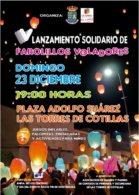 Ya a la venta en las AMPAs locales los tickets para la suelta de farolillos - 1, Foto 1