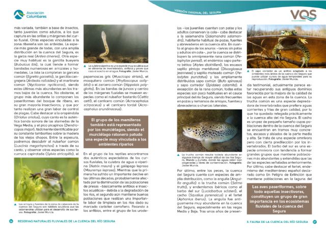 Columbares publica una guía sobre las reservas naturales fluviales de la cuenca del Río Segura - 2, Foto 2