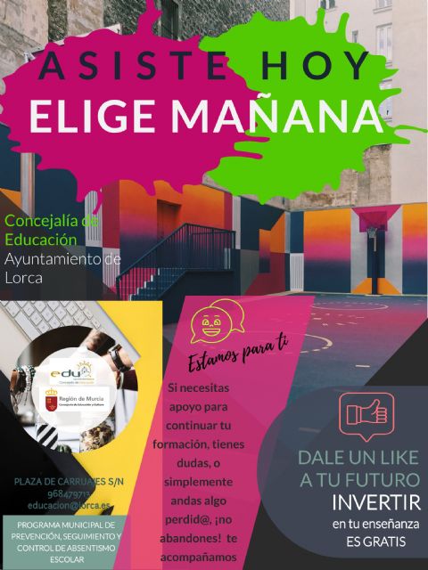 El Ayuntamiento de Lorca elabora una nueva campaña de prevención del absentismo escolar para implementar en el curso 2021/2022 - 2, Foto 2