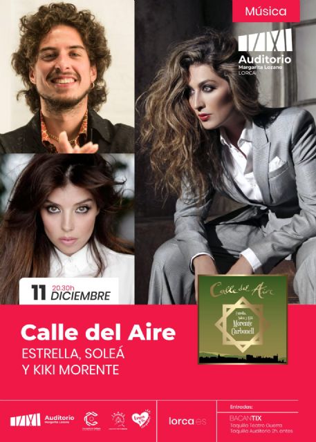 El Auditorio Margarita Lozano acogerá el concierto solidario 'Calle del Aire', de los hermanos Morente, el próximo domingo 11 de diciembre - 2, Foto 2