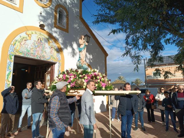 La Virgen de la Purísima del Esparragal recorre las calles de la pedanía acompañada por la Cuadrilla y cientos de vecinos - 4, Foto 4