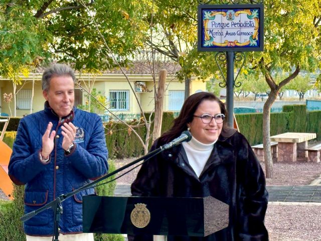 La periodista Marisa Arcas Carrasco da nombre al recientemente remodelado parque de Torrealvilla - 3, Foto 3