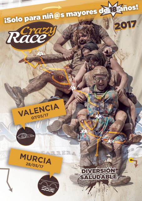 CrazyRace Murcia, la carrera más loca del mundo del running, abre su período de inscripciones