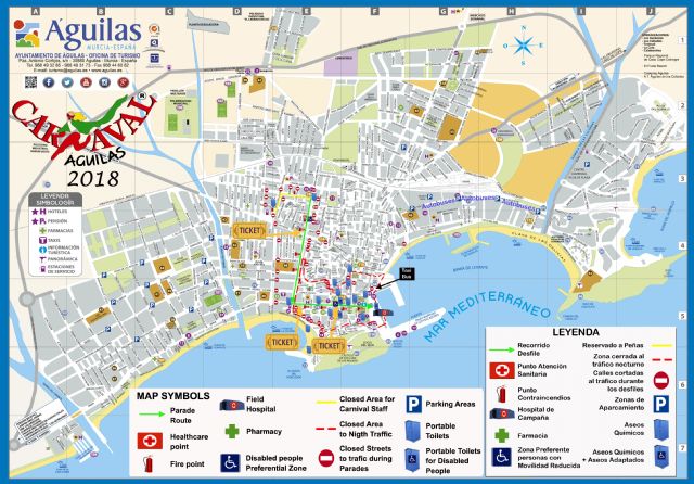 El Ayuntamiento edita un plano bilingüe específico de Carnaval del municipio de Águilas - 3, Foto 3