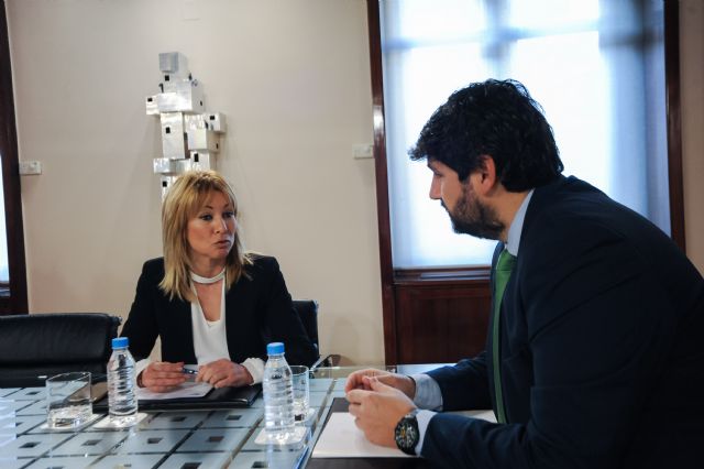 La alcaldesa de Campos del Río se reúne con el presidente López Miras - 2, Foto 2
