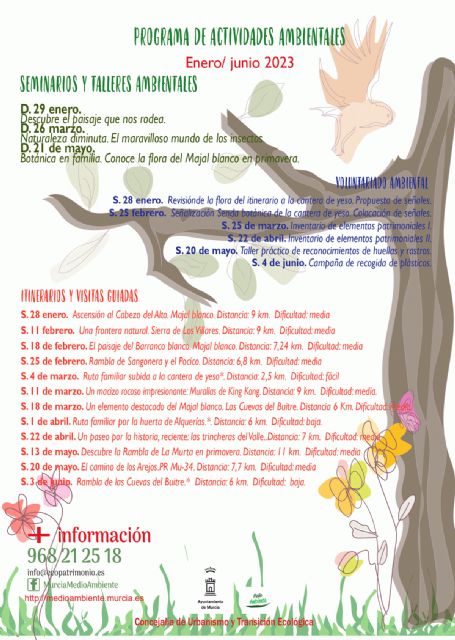 Murcia programa hasta junio actividades ambientales para todas las edades - 1, Foto 1