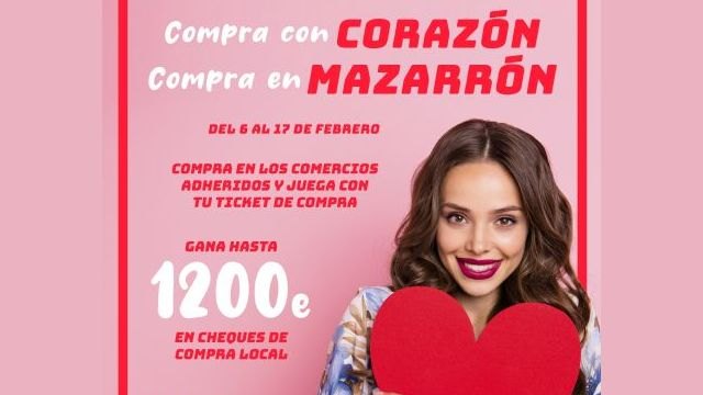 Mazarrón pone en marcha una campaña para promocionar el comercio local con motivo de San Valentín - 1, Foto 1