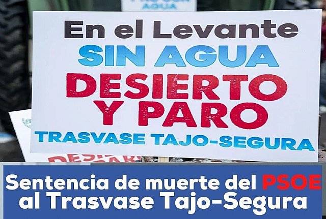 PSOE y Ciudadanos de Las Torres de Cotillas no apoyan la defensa del Trasvase Tajo Segura llevada a Pleno por el PP - 1, Foto 1