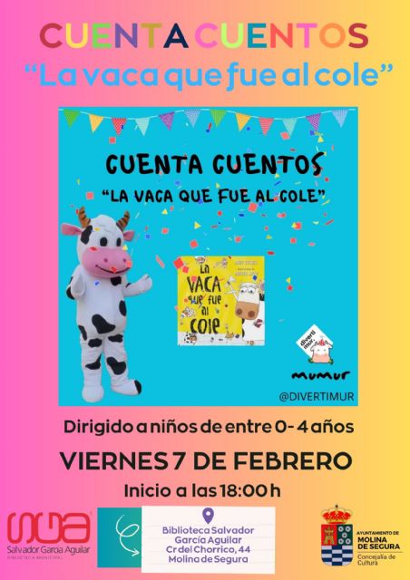 La Biblioteca Salvador García Aguilar ofrece el viernes 7 de febrero el cuentacuentos La vaca que fue al cole, a cargo de Eva María Gambín, y la presentación de la novela Mis poderes y tus polvos mágicos, de García de Saura - 3, Foto 3