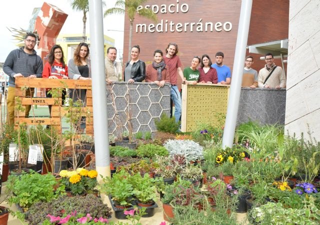 Estudiantes de la UPCT crean un jardín vertical en Espacio Mediterráneo - 1, Foto 1