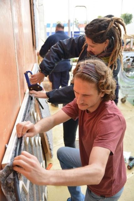 Estudiantes de la UPCT crean un jardín vertical en Espacio Mediterráneo - 2, Foto 2