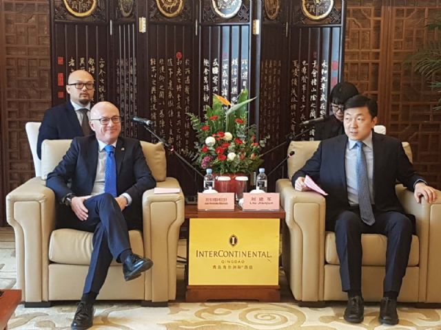 Encuentro institucional del consejero Juan Hernández en Quingdao - 1, Foto 1