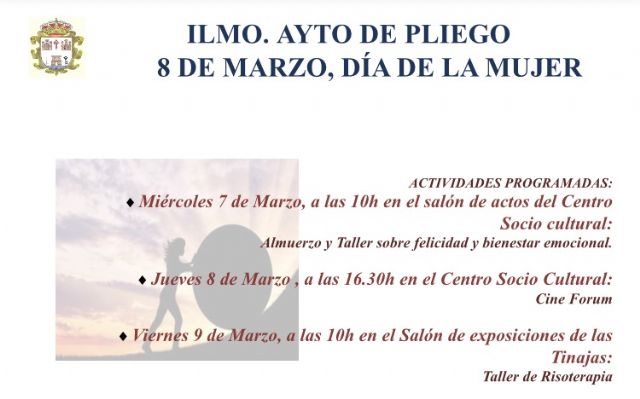El Ayuntamiento de Pliego realiza talleres y actos culturales con motivo del Día de la Mujer - 1, Foto 1