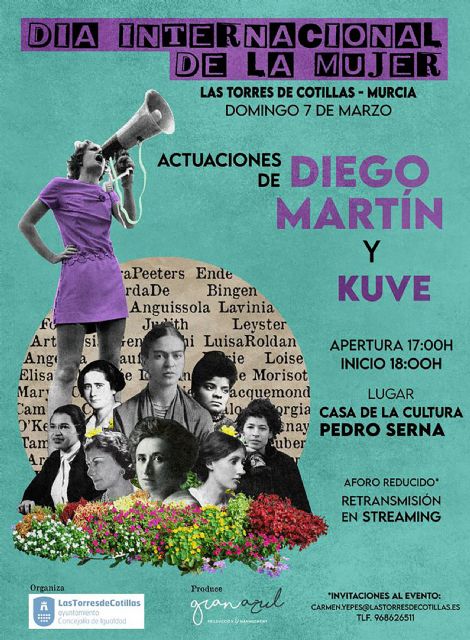 Concierto de Diego Martín y Kuve con entrada gratuita para conmemorar el 8 de marzo - 1, Foto 1