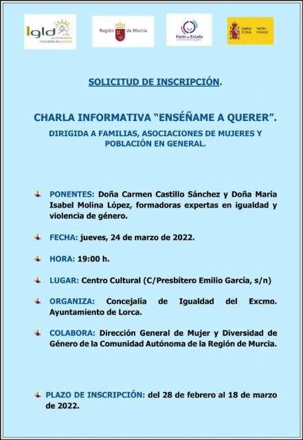 La concejalía de Igualdad de Lorca organiza tres charlas incluidas en la programación del 8 de marzo, Día internacional de la Mujer - 2, Foto 2