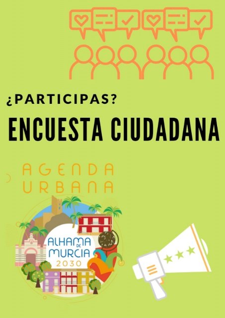 Participa en la encuesta de la Agenda Urbana 2030 de Alhama de Murcia - 1, Foto 1