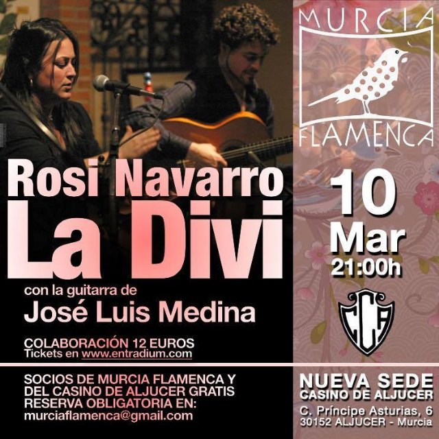 Murcia Flamenca: Gala Rosi Navarro La Divi, 10 Mar, 21h - 1, Foto 1