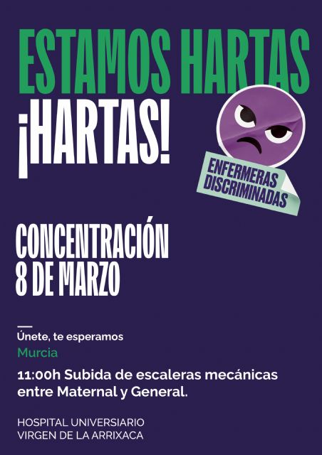 Las enfermeras murcianas se manifiestan el 8M hartas de la discriminación - 3, Foto 3