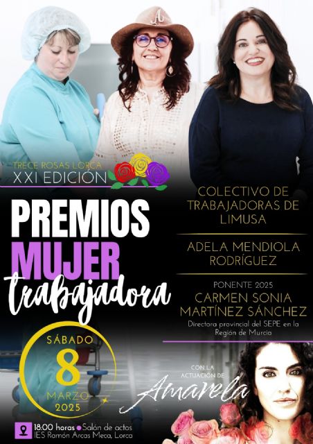 Las trabajadoras de Limusa y la coach profesional Adela Mendiola, premios 2025 de la Asociación Trece Rosas Lorca - 1, Foto 1