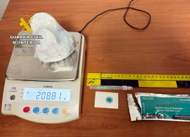 La Guardia Civil se incauta de más de 200 gramos de cocaína de gran pureza en un control de vehículos - 2, Foto 2
