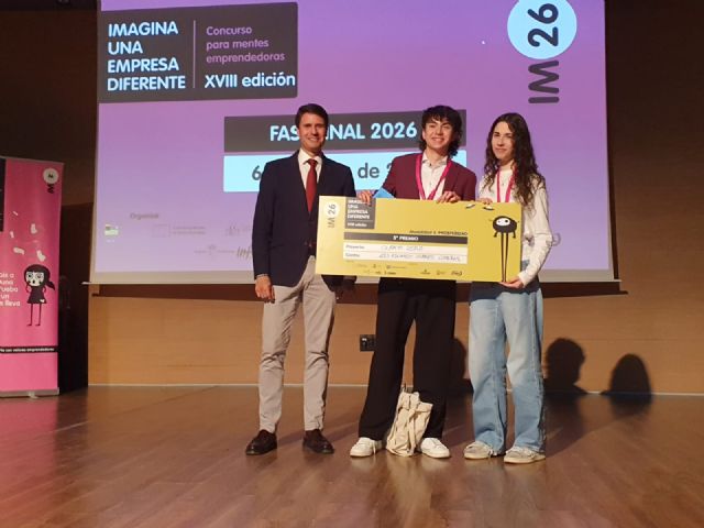 Nota de prensa y fotos sobre gala de entrega premios Concurso 'IMAGINA UNA EMPRESA DIFERENTE' en Molina de Segura - 3, Foto 3