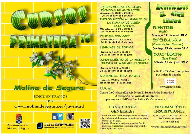 La Concejalía de Juventud de Molina de Segura pone en marcha cursos y actividades al aire libre para la primavera de 2016 - 1, Foto 1