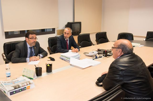 El alcalde se entrevista con el presidente de la Federación de Feriantes de Cartagena - 4, Foto 4