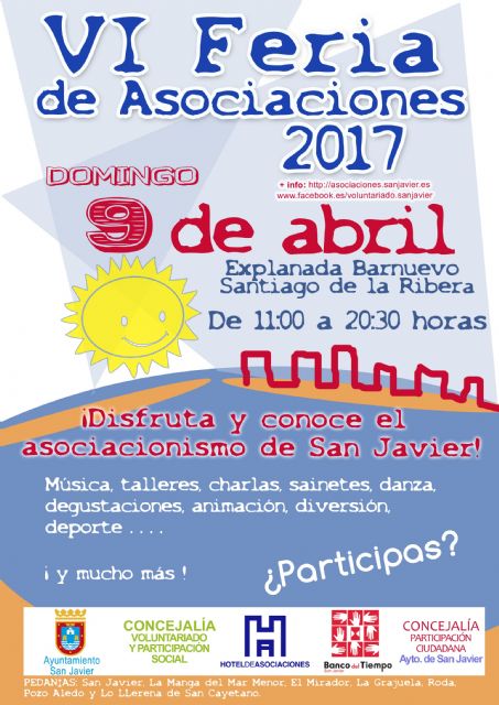 La Feria de Asociaciones reunirá el domingo a 40 asociaciones del municipio en la explana Barnuevo - 1, Foto 1