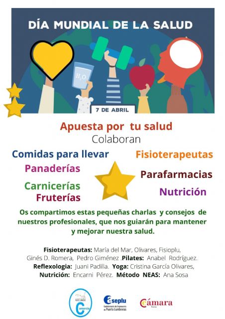 La Concejalía de Comercio de Ayuntamiento de Puerto Lumbreras conmemora el Día Internacional de la Salud con la campaña apuesta por tu salud - 1, Foto 1