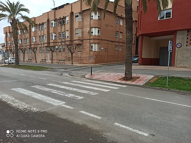 Se ejecuta un nuevo vado accesible en la Avenida de Lorca, Foto 1