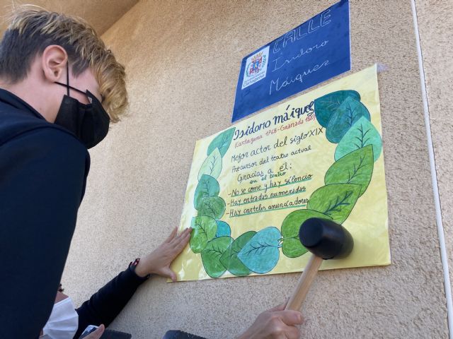 El Colegio San Isidoro pone el nombre de Isidoro Máiquez a una calle de El Algar - 3, Foto 3