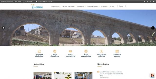 El Ayuntamiento de Alcantarilla estrena web con acceso directo a los trámites más demandados - 1, Foto 1