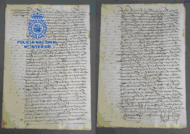 La Policía Nacional recupera en Málaga un documento manuscrito del siglo XVI - 1, Foto 1