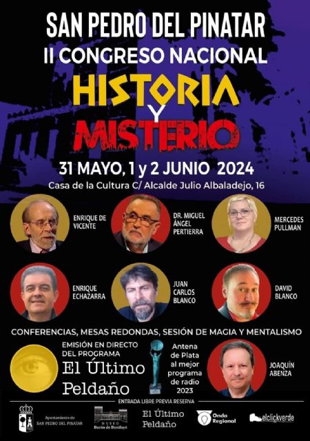 San Pedro del Pinatar convoca a los amantes de los enigmas en el II Congreso Nacional de Historia y Misterio - 1, Foto 1