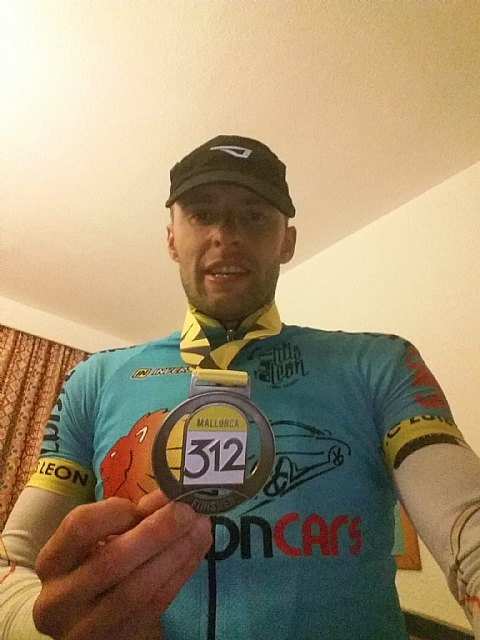 El lorquino Chescos EL LEÓN de las Terreras logró completar en 13h51 la marcha cicloturista de 312 km de Mallorca - 1, Foto 1