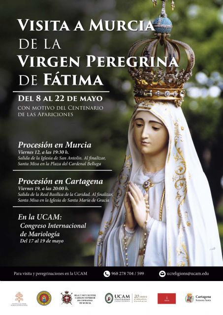 La Virgen de Fátima peregrina a la UCAM - 1, Foto 1