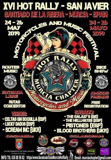 El XVI Hot Rally San Javier espera recibir más de 3500 motos y unas 6000 personas del 24 al 26 de mayo en Santiago de la Ribera - 1, Foto 1