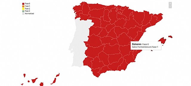 El RACE publica un mapa para consultar en qué fase de confinamiento está cada una de las provincias españolas - 1, Foto 1