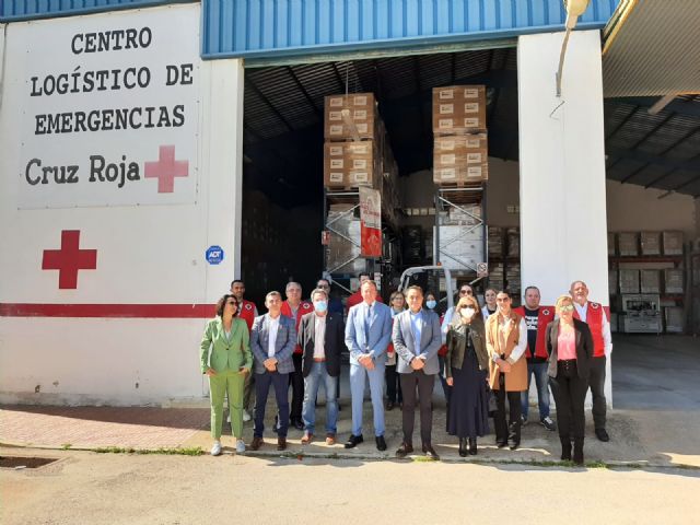 El consejero de Transparencia, Seguridad y Emergencias visita el almacén logístico de Cruz Roja - 1, Foto 1