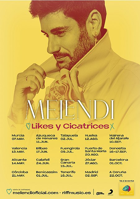 Melendi arraca “likes y cicatrices”, su tour más esperado - 1, Foto 1